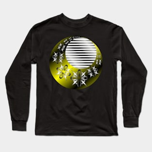 Ornamental waning moon Long Sleeve T-Shirt